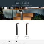 Kichler Lighting 15846BKT Textured Black Right Angle Path Light Image 2