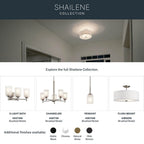 Kichler Lighting 43675NI Brushed Nickel Semi Flush 3lt Image 2