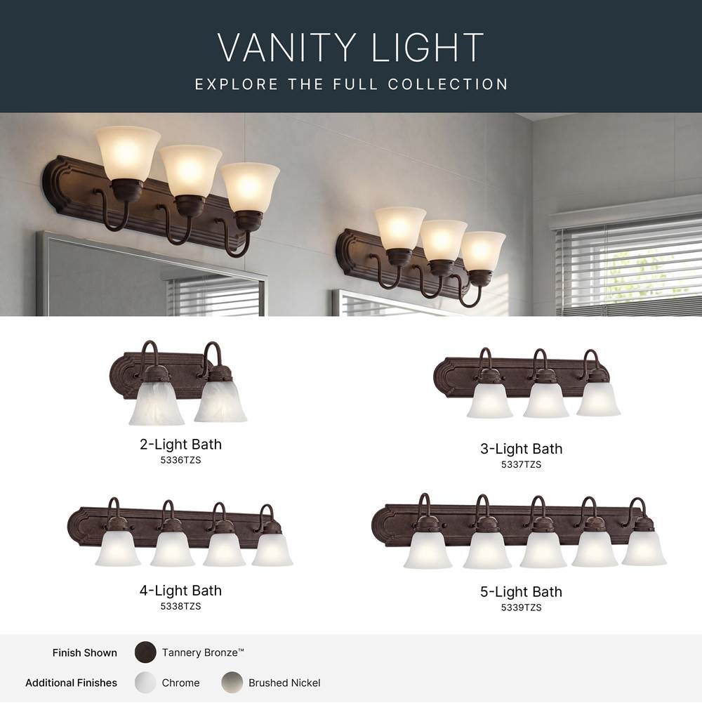 Kichler Lighting 5338TZS Tannery Bronze Bath 4lt Image 3
