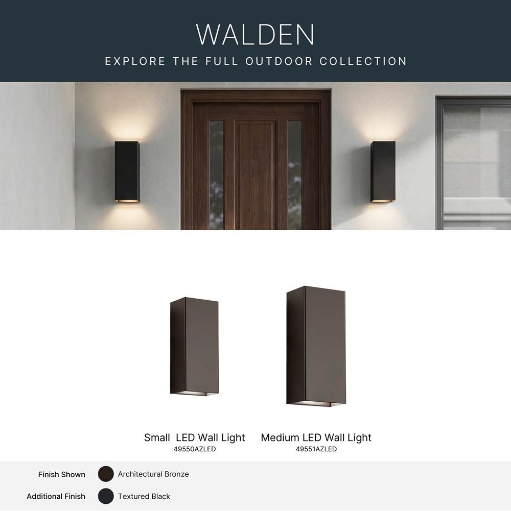 Kichler Lighting 49551AZLED Architectural Bronze Indoor/outdoor Wall 2lt Led Image 3
