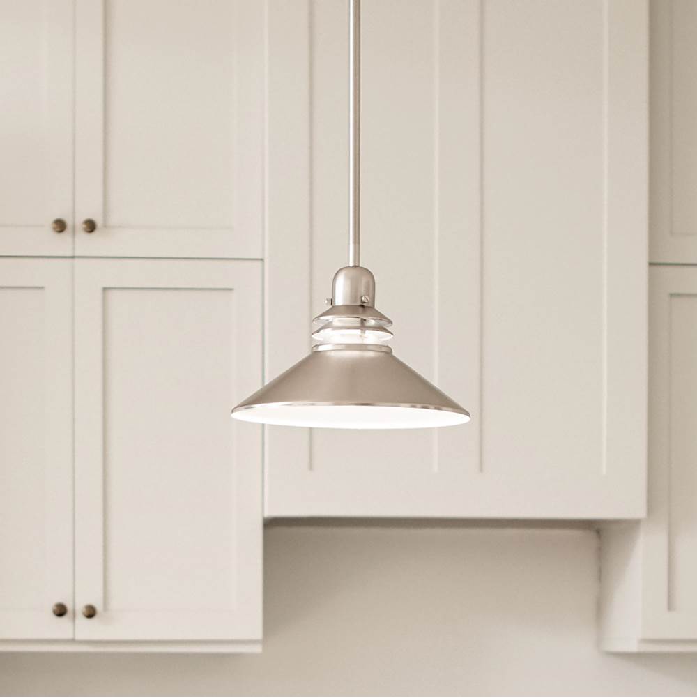 Kichler Lighting 2714NI Brushed Nickel Mini Pendant 1lt Image 1