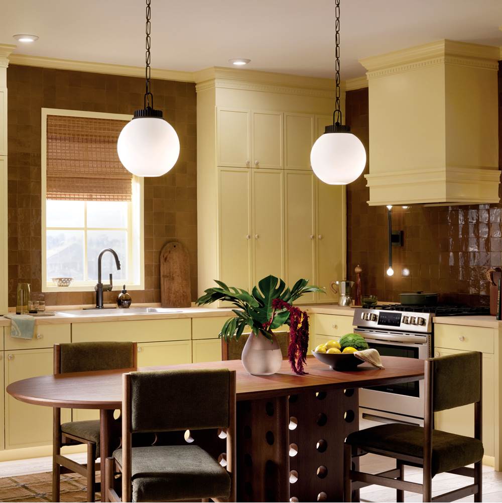 Kichler Lighting 52866BK Black Pendant 1lt Image 1
