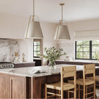 Kichler Lighting 52711GRG Greige Etcher 18 Inch 2 Light Pendant With Satin Etched White Glass Diffuser In Greige And Champagne Bronze Image 4