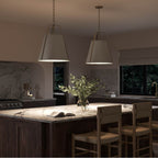 Kichler Lighting 52711GRG Greige Etcher 18 Inch 2 Light Pendant With Satin Etched White Glass Diffuser In Greige And Champagne Bronze Image 3