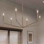 Kichler Lighting 52719CPZ Champagne Bronze Madden 38 Inch 6 Light Chandelier In Champagne Bronze Image 5