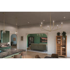 Kichler Lighting 52719CPZ Champagne Bronze Madden 38 Inch 6 Light Chandelier In Champagne Bronze Image 2