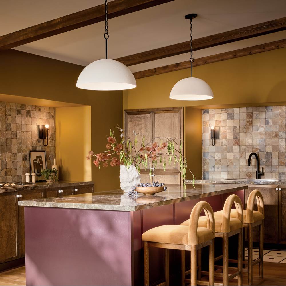 Kichler Lighting 52828BKLED Black Pendant 1lt Image 1