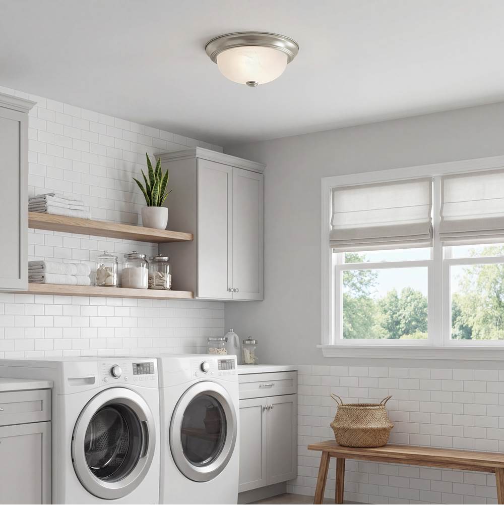 Kichler Lighting 8108NI Brushed Nickel Flush Mount 2lt Image 4
