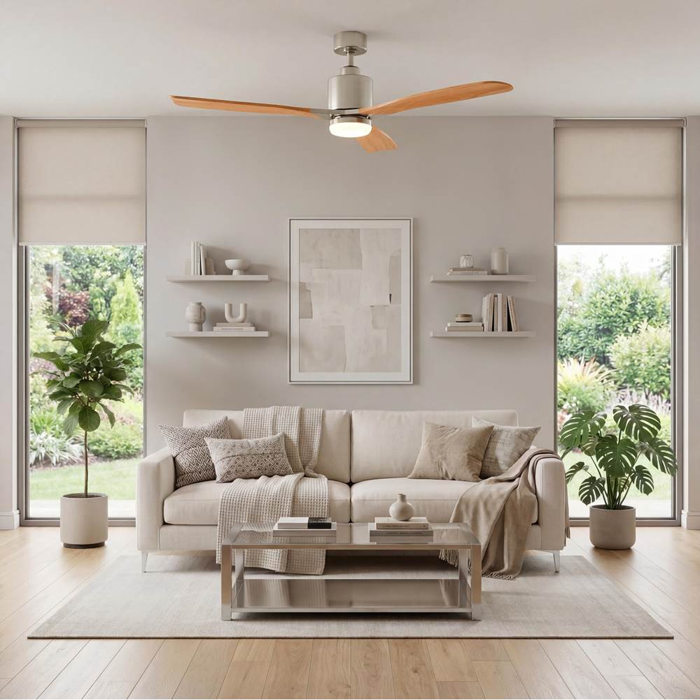 Kichler Lighting 300027BSS Brushed Stainless Steel 52 Inch Ridley Ii Fan Led Image 3