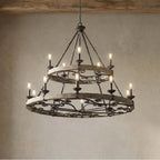 Kichler Lighting 43826WZC Weathered Zinc Chandelier 15lt Image 1