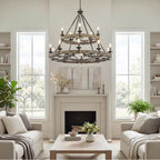 Kichler Lighting 43826WZC Weathered Zinc Chandelier 15lt Image 5