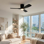 Kichler Lighting 300032SBK Satin Black 48 Inch Volos Fan Led Image 4