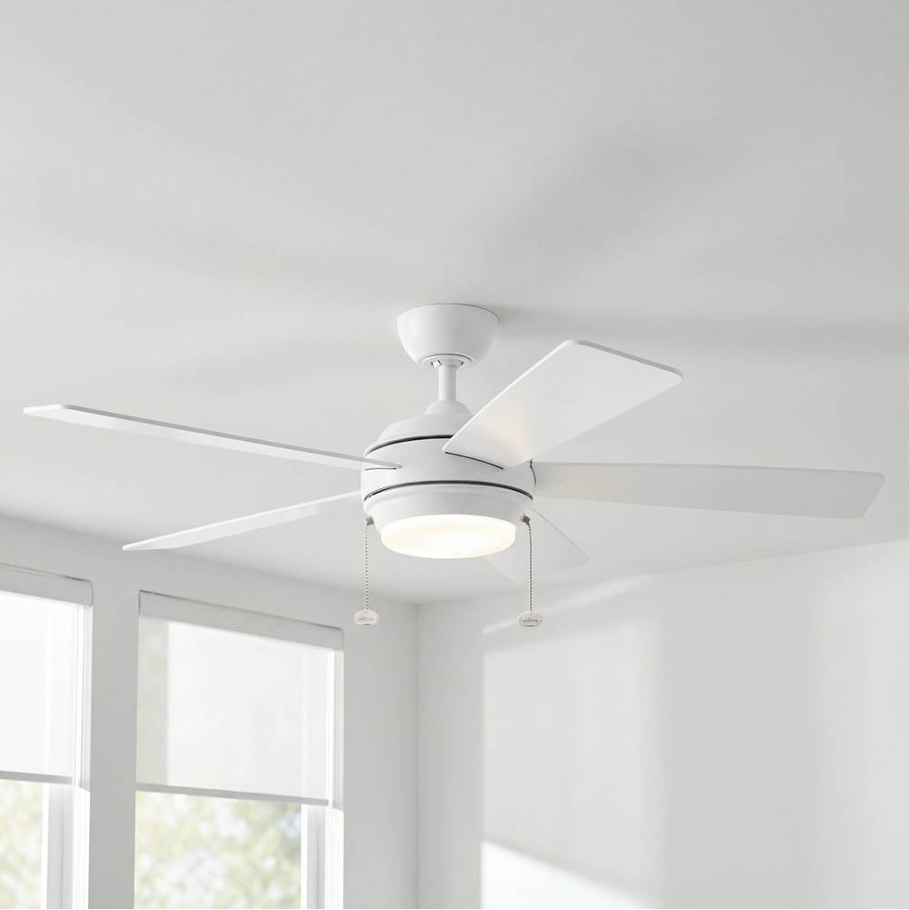 Kichler Lighting 330174MWH Matte White 52 Inch Starkk Fan Led Image 1