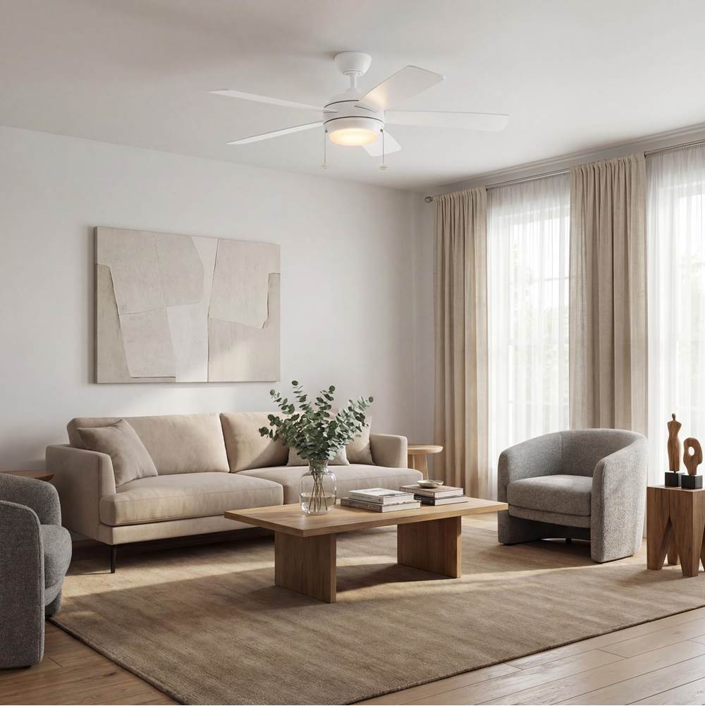 Kichler Lighting 330174MWH Matte White 52 Inch Starkk Fan Led Image 4