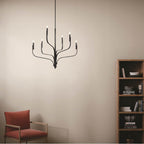 Kichler Lighting 52673BK Black Livadia 36.25 Inch 6 Light Chandelier In Black Image 2