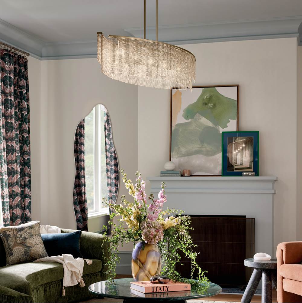 Kichler Lighting 52825CPZ Champagne Bronze Linear Chandelier 5lt Image 1