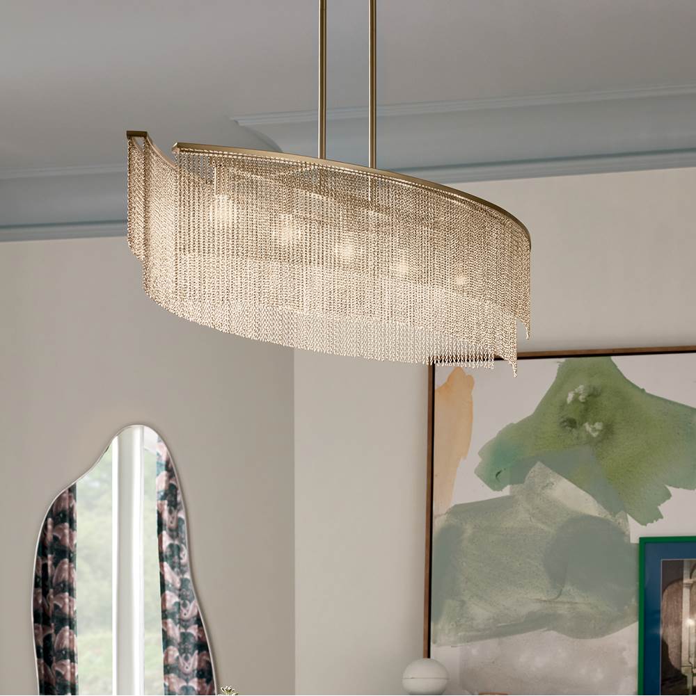 Kichler Lighting Khaite Linear Chandelier 5lt