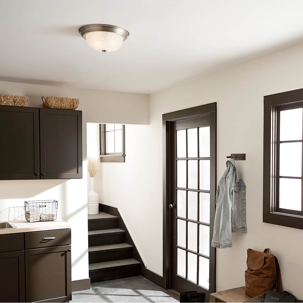 Kichler Lighting 8109NI Brushed Nickel Flush Mount 2lt Image 5