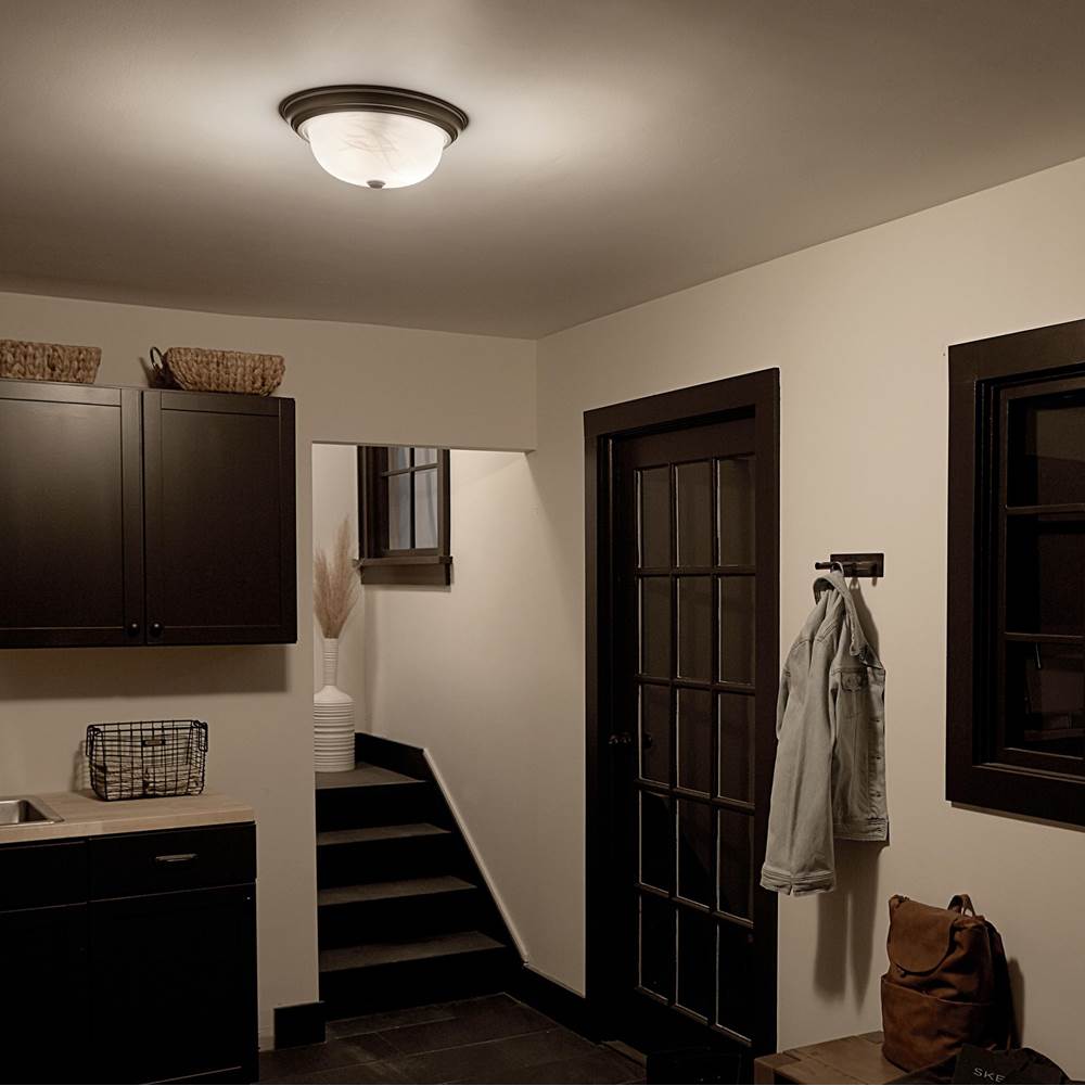 Kichler Lighting 8109NI Brushed Nickel Flush Mount 2lt Image 4