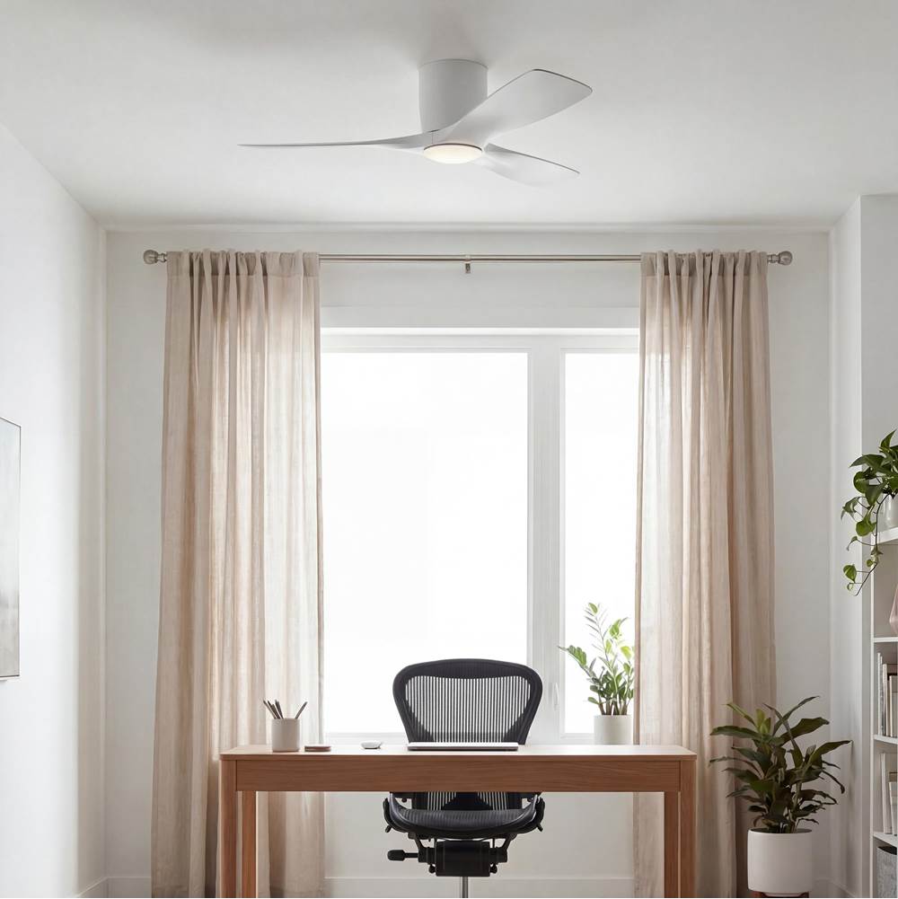 Kichler Lighting 300032MWH Matte White 48 Inch Volos Fan Led Image 4