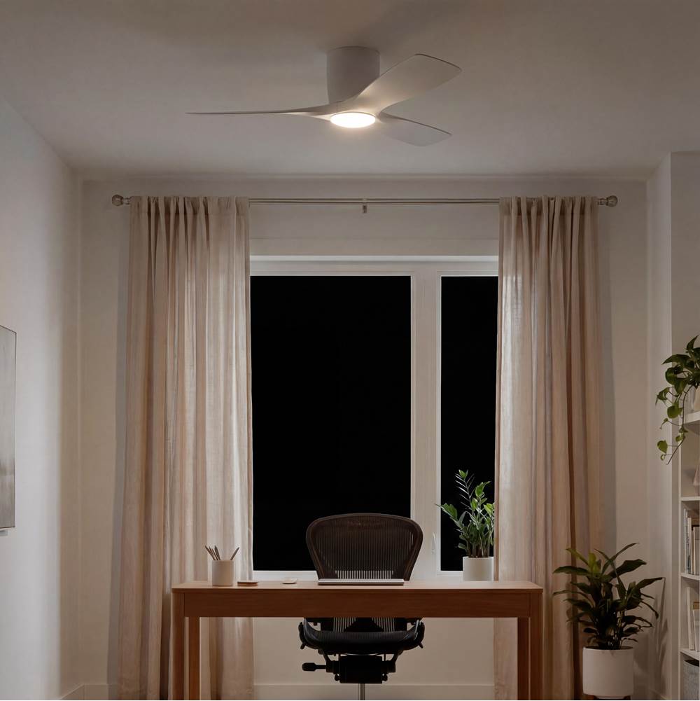 Kichler Lighting 300032MWH Matte White 48 Inch Volos Fan Led Image 3