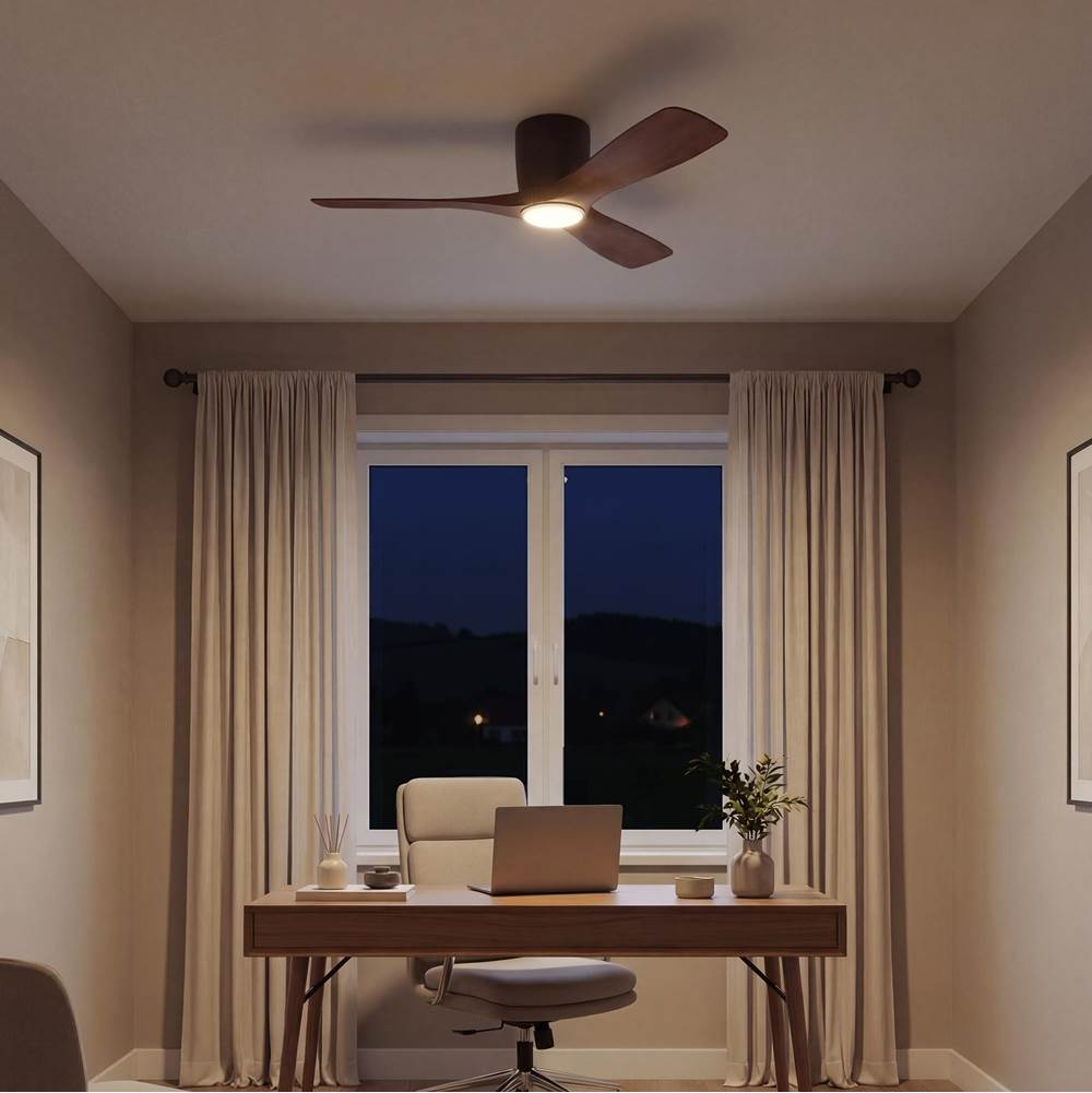 Kichler Lighting 300032SNB Satin Natural Bronze 48 Inch Volos Fan Led Image 3