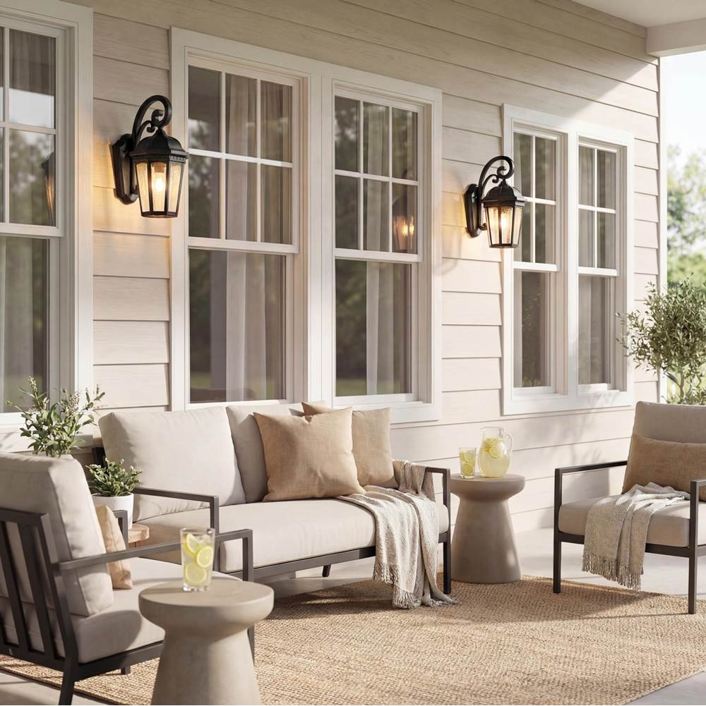 Kichler Lighting 9033BKT Textured Black Outdoor Wall 1lt Image 4