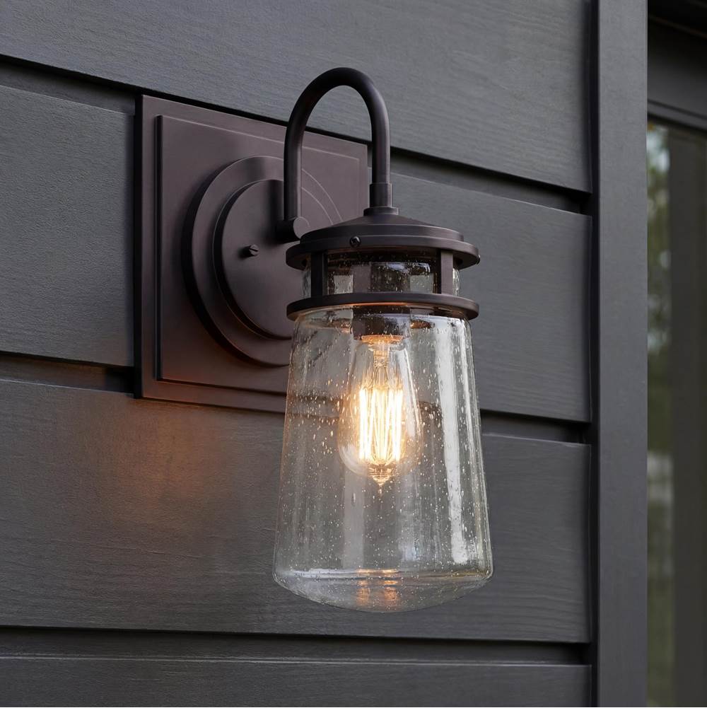 Kichler Lighting 49445AZ Architectural Bronze Outdoor Wall 1lt Image 1