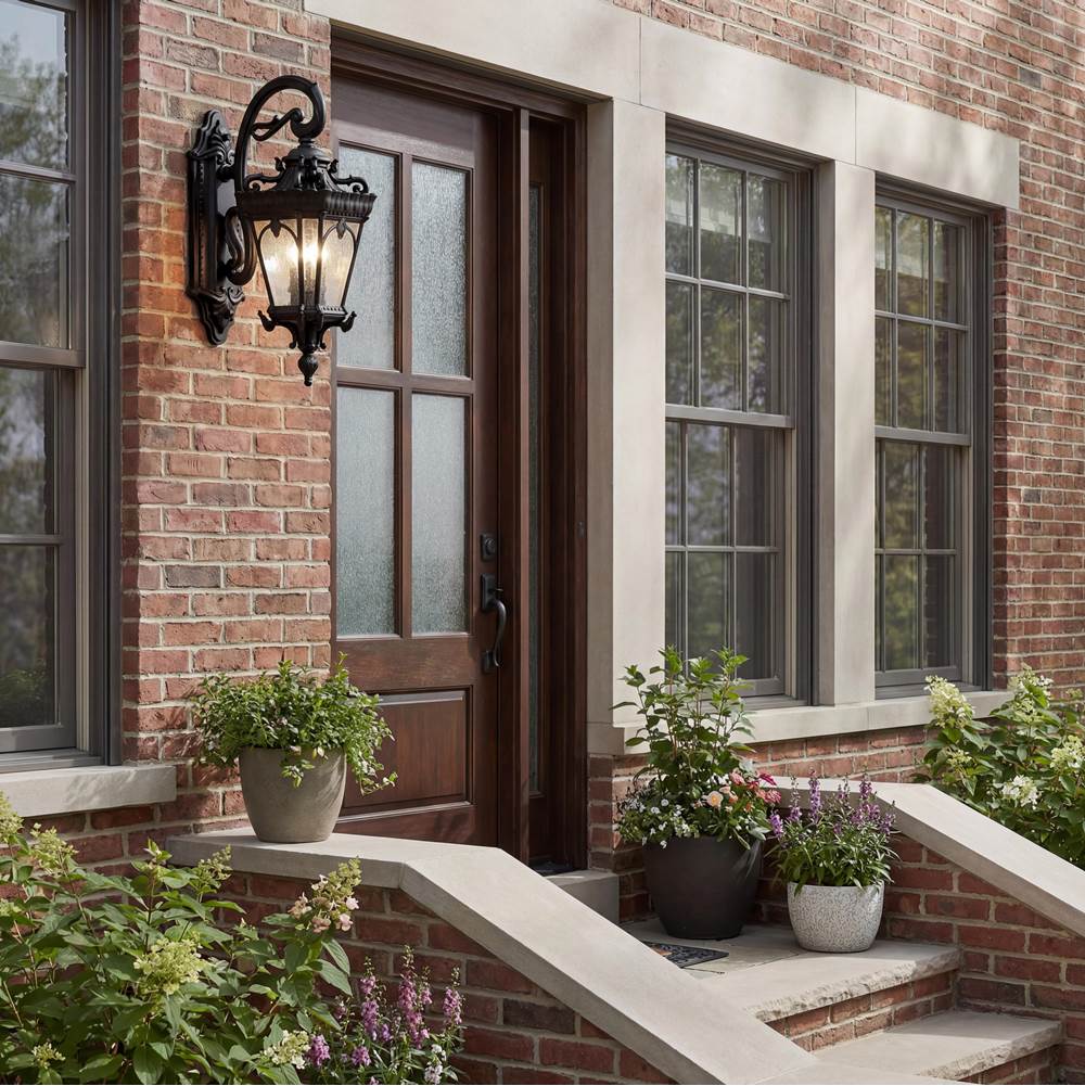 Kichler Lighting 9357BKT Textured Black Outdoor Wall 2lt Image 4