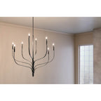 Kichler Lighting 52675BK Black Livadia 47.75 Inch 8 Light Chandelier In Black Image 3