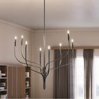 Kichler Lighting 52675BK Black Livadia 47.75 Inch 8 Light Chandelier In Black Image 6