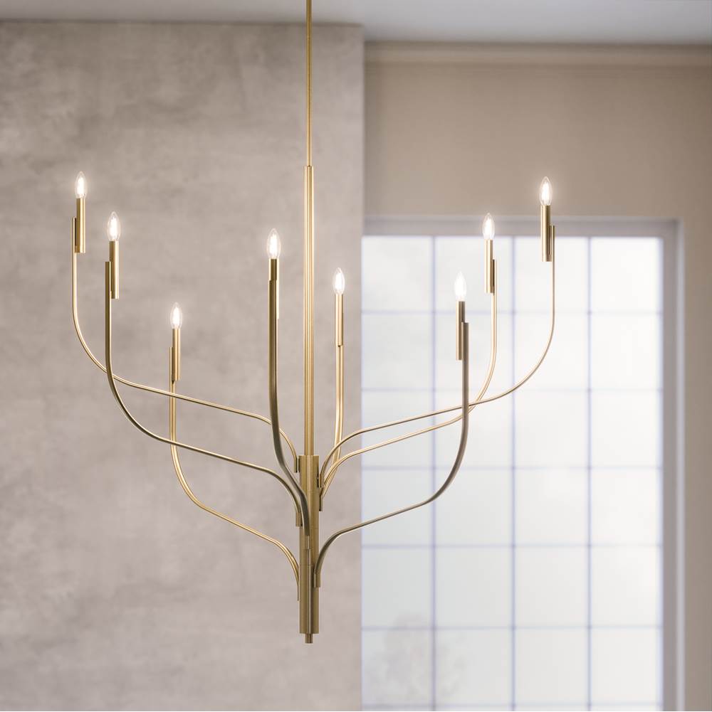 Kichler Lighting 52675CPZ Champagne Bronze Livadia 47.75 Inch 8 Light Chandelier In Champagne Bronze Image 7