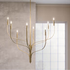 Kichler Lighting 52675CPZ Champagne Bronze Livadia 47.75 Inch 8 Light Chandelier In Champagne Bronze Image 7