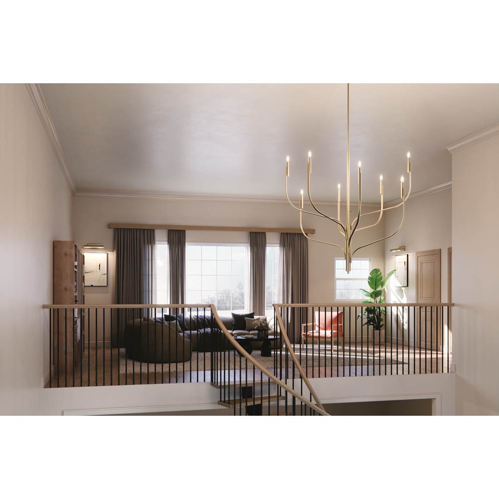 Kichler Lighting 52675CPZ Champagne Bronze Livadia 47.75 Inch 8 Light Chandelier In Champagne Bronze Image 3