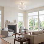Kichler Lighting 43675NI Brushed Nickel Semi Flush 3lt Image 4