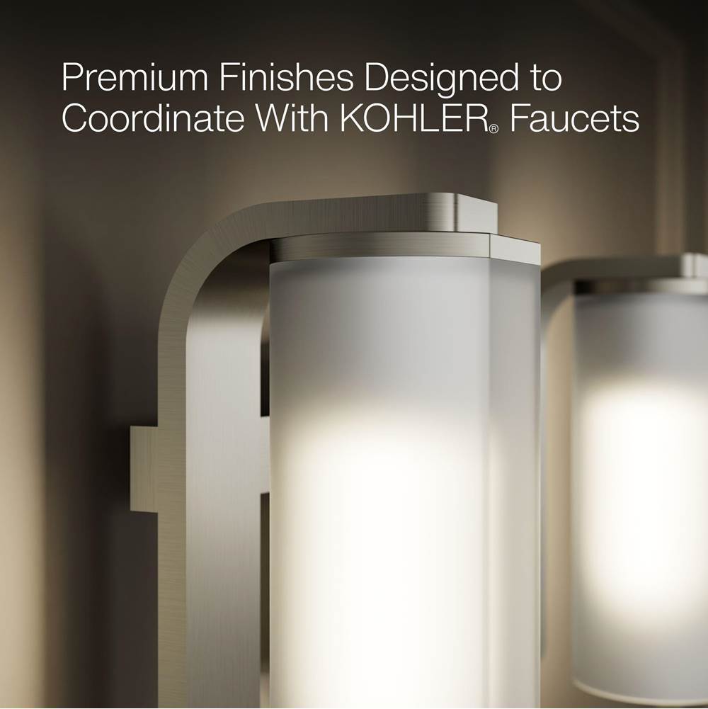 Kohler K-35114-SC02-BNL Brushed Nickel Parallel Two-light Sconce Image 4