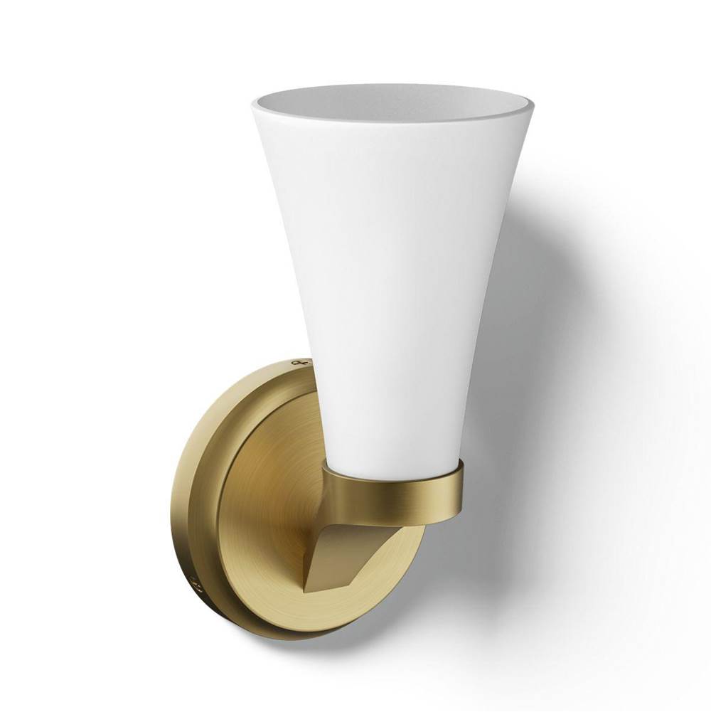 Kohler K-26846-SC01-2GL Brushed Modern Brass Simplice 1-light Sconce Image 1