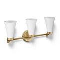 Kohler K-26848-SC03-2GL Brushed Modern Brass Simplice 3-light Sconce Image 1