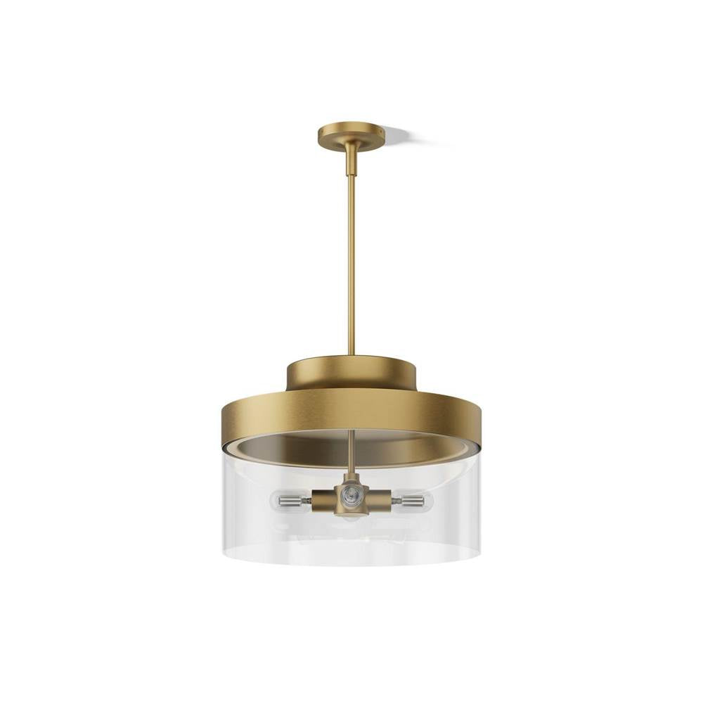 Kohler K-27266-PE04-2GL Brushed Moderne Brass Purist 18'' Pendant Image 1
