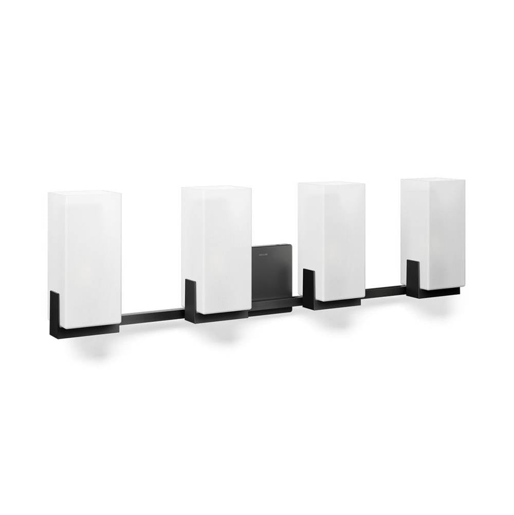 Kohler K-28973-SC04-BLL Matte Black Honesty Four-light Sconce Image 1