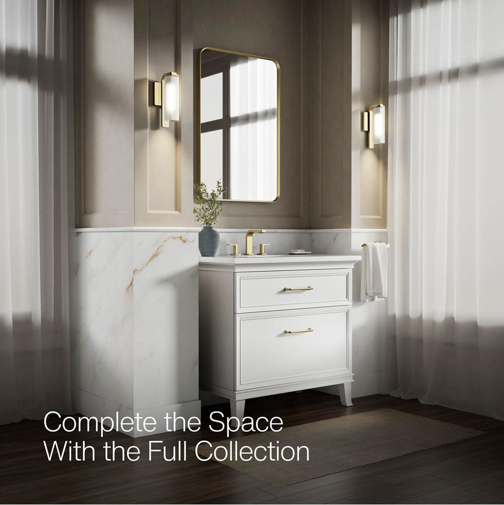 Kohler K-35113-SC01-2GL Brushed Moderne Brass Parallel One-light Sconce Image 5