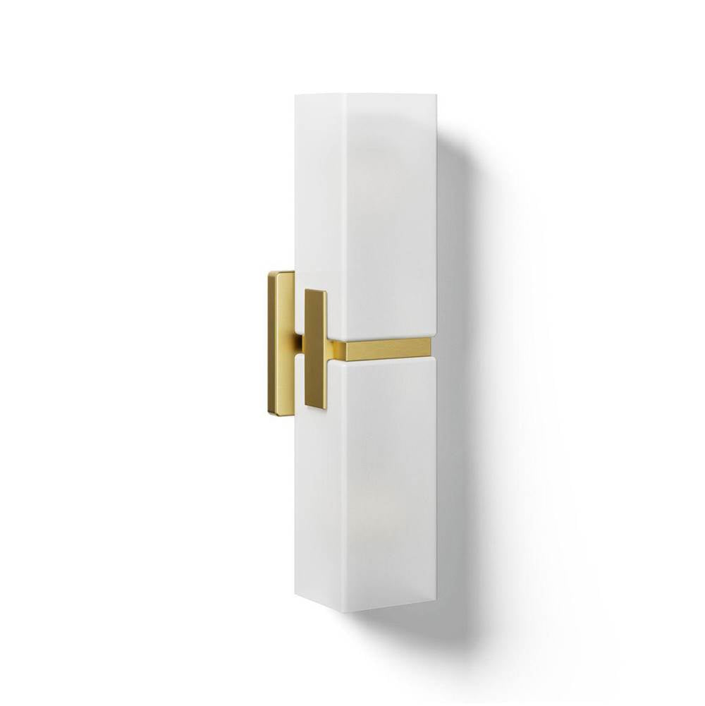 Kohler K-31493-SC02-2GL Brushed Moderne Brass Honesty Two-light Sconce Image 1