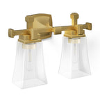 Kohler K-31756-SC02-2GL Brushed Moderne Brass Riff Two-light Sconce Image 1