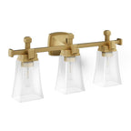 Kohler K-31757-SC03-2GL Brushed Moderne Brass Riff Three-light Sconce Image 1