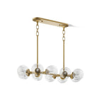 Kohler K-31766-CH10-2GL Brushed Modern Brass Bellera 10 Light Linear Chandelier Image 1