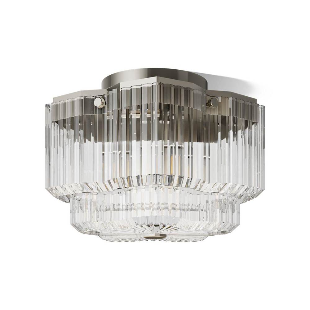 Kohler K-31780-FM03-SNL Polished Nickel Occasion 15'' Flush-mount Image 1