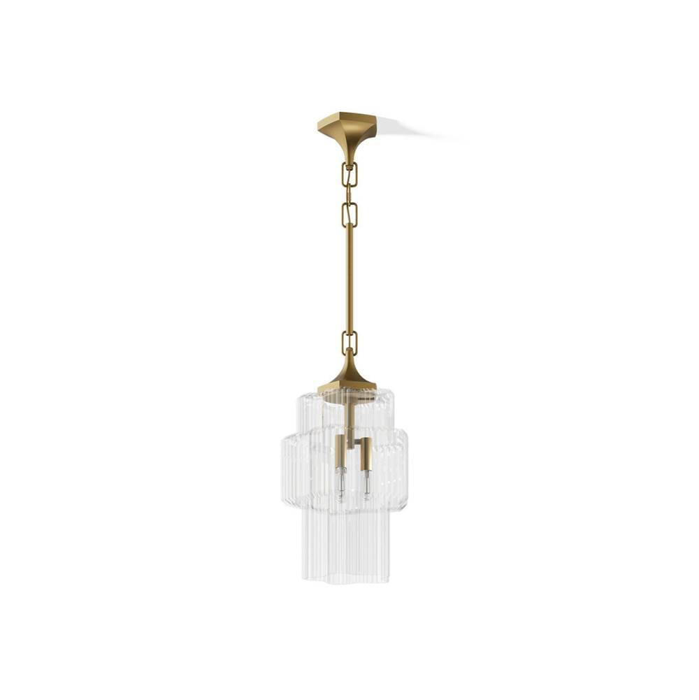 Kohler K-31781-PE03-2GL Brushed Moderne Brass Occasion 12'' Pendant Image 1