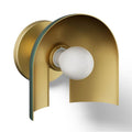 Kohler K-31782-SC01-6GL Jade w/Brushed Moderne Brass Accents Jabot One-light Sconce Image 1