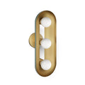 Kohler K-31784-SC03-6GL Jade w/Brushed Moderne Brass Accents Jabot Three-light Sconce Image 1
