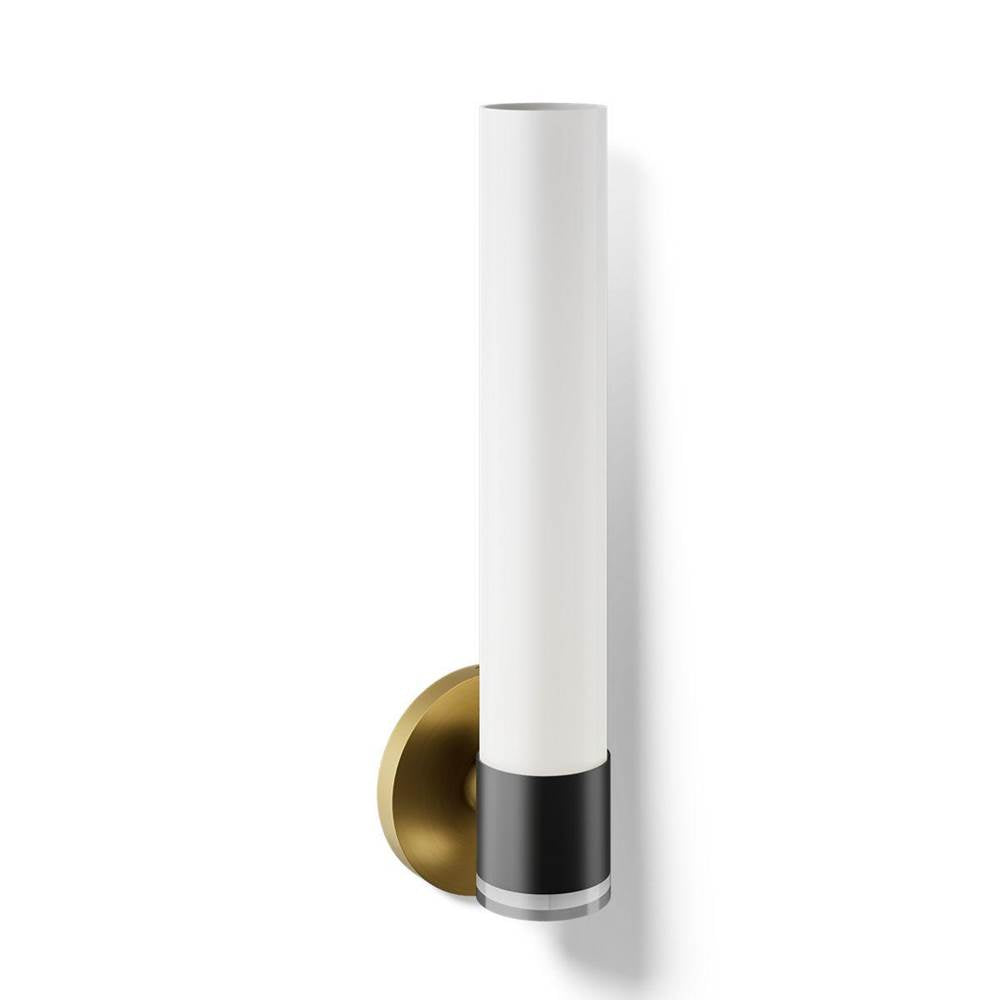 Kohler K-32375-SC01-BML Black with Brass Trim Purist One-light Sconce Image 1